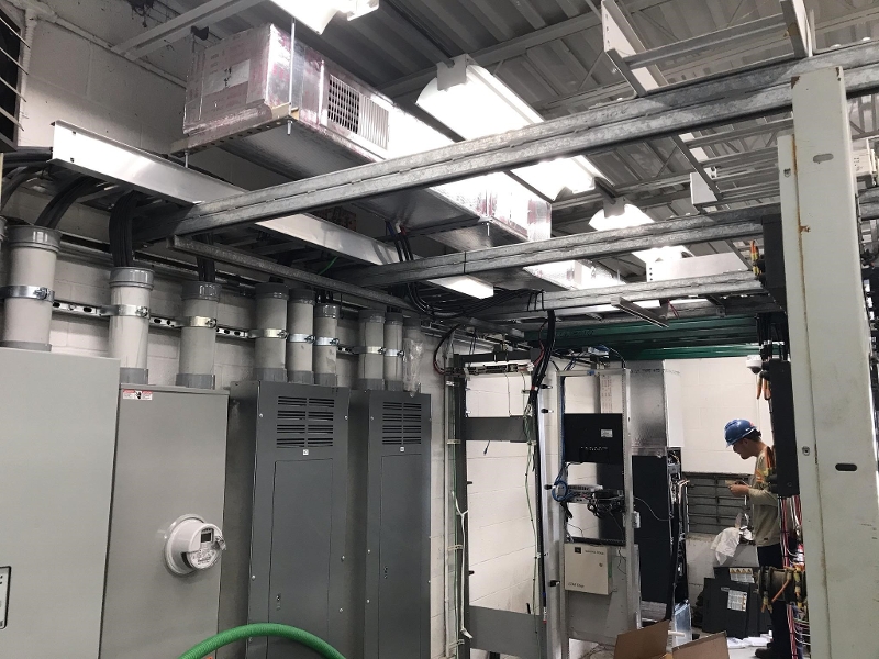 commercial installation at DP&L communications hut